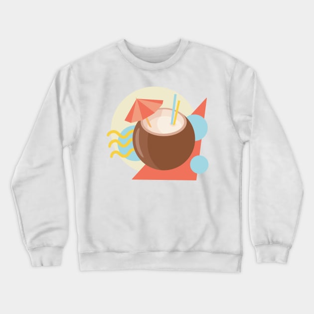 Coconut drink Crewneck Sweatshirt by Zifirka